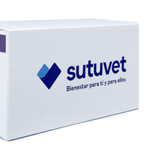 Sutura quirúrgica veterinario estéril SUTUVET - Caja c/ 12 sobres CORTANTE 25mm aguja 1/2 CIR