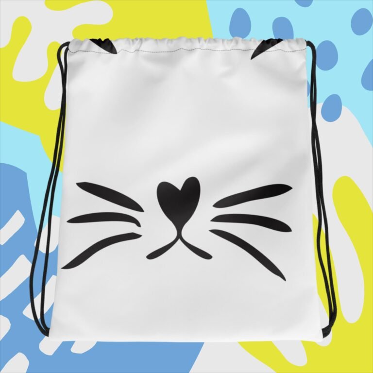 Mochila con cordones Cat Face